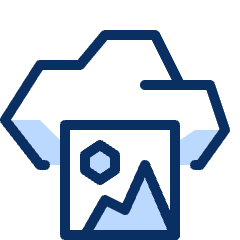 Cloud Picture Image Icon from Cyber Duotone Set