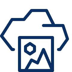 Cloud Picture Image Icon from Cyber Line Set