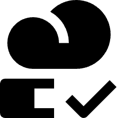 Cloud Progress Approve Icon from Nova Solid Set