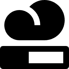 Cloud Progress Quarter Icon from Nova Solid Set