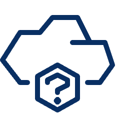 Cloud Question Icon from Cyber Line Set