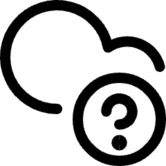 Cloud Question Icon from Ultimate Regular Set