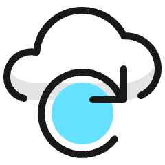 Cloud Refresh Icon from Ultimate Colors Set