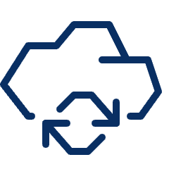 Cloud Refresh Icon from Cyber Line Set