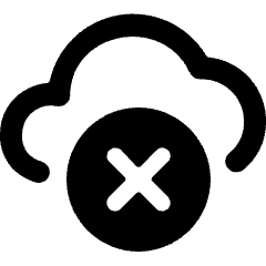 Cloud Remove Icon from Ultimate Bold Set