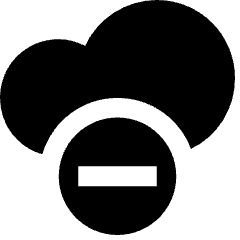 Cloud Remove Subtract Icon from Nova Solid Set