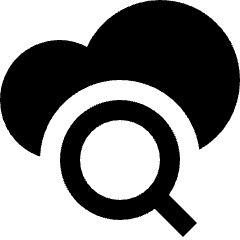 Cloud Search Icon from Nova Solid Set