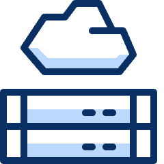 Cloud Server 1 Icon from Cyber Duotone Set