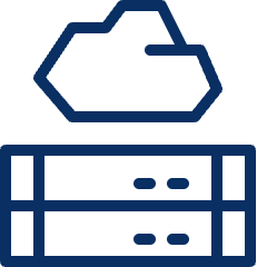 Cloud Server 1 Icon from Cyber Line Set