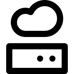 Cloud Server 1 Icon from Nova Line Set