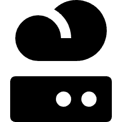 Cloud Server 1 Icon from Nova Solid Set