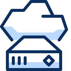 Cloud Server 2 Icon from Cyber Duotone Set
