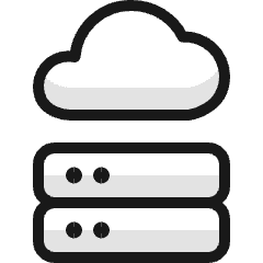 Cloud Server Icon from Ultimate Colors Set