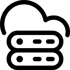 Cloud Server Icon from Ultimate Regular Set