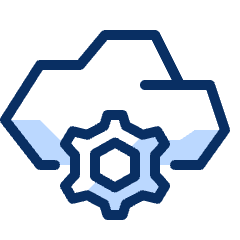 Cloud Setting Icon from Cyber Duotone Set