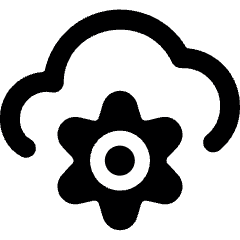Cloud Settings Icon from Ultimate Bold Set