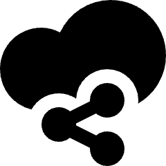 Cloud Share Icon from Nova Solid Set