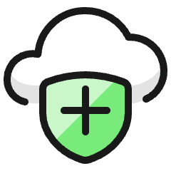 Cloud Shield Icon from Ultimate Colors Set