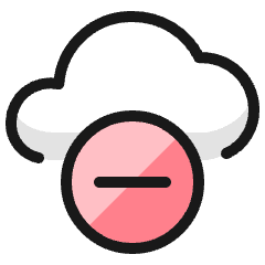 Cloud Subtract Icon from Ultimate Colors Set