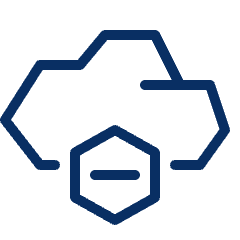 Cloud Subtract Icon from Cyber Line Set