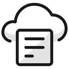 Cloud Text Icon from Ultimate Colors Set