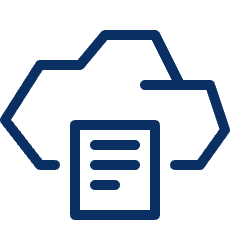 Cloud Text Icon from Cyber Line Set