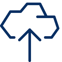 Cloud Upload Icon from Cyber Line Set