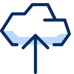 Cloud Upload Icon from Cyber Duotone Set