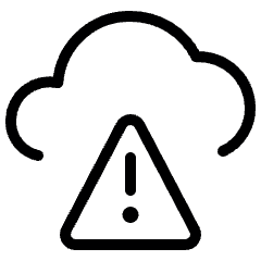 Cloud Warning Icon from Ultimate Light Set