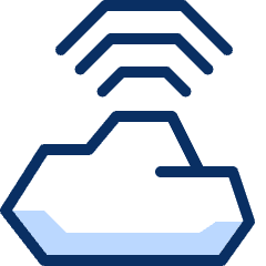 Cloud Wifi Network Icon from Cyber Duotone Set