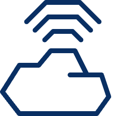 Cloud Wifi Network Icon from Cyber Line Set