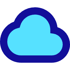 Cloud Icon from Sharp Pop Set