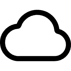 Cloud Icon from Core Line Set