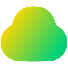 Cloud Icon from Plump Gradient Set