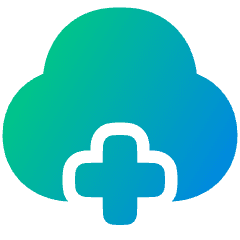 Cloud Add Icon from Plump Gradient Set