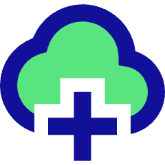 Cloud Add Icon from Sharp Pop Set