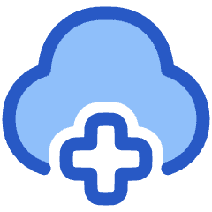 Cloud Add Icon from Plump Duo Set