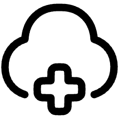 Cloud Add Icon from Plump Line Set
