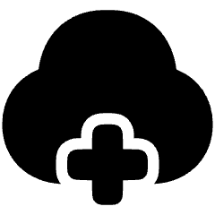 Cloud Add Icon from Plump Solid Set