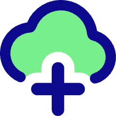 Cloud Add Icon from Core Pop Set