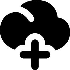 Cloud Add Icon from Flex Solid Set