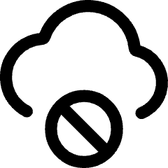 Cloud Block Icon from Core Line Set