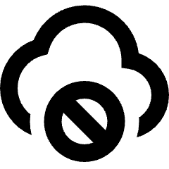 Cloud Block Icon from Sharp Remix Set