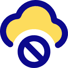 Cloud Block Icon from Core Pop Set