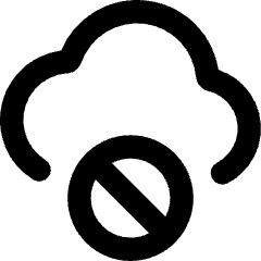 Cloud Block Icon from Core Remix Set