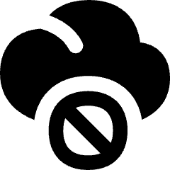 Cloud Block Icon from Flex Solid Set