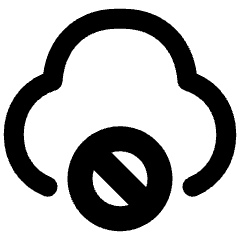 Cloud Block Icon from Plump Remix Set