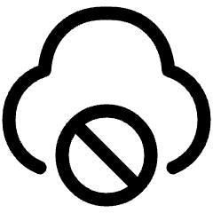 Cloud Block Icon from Plump Line Set