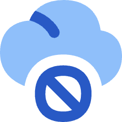 Cloud Block Icon from Flex Flat Set