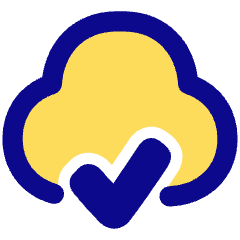 Cloud Check Icon from Plump Pop Set